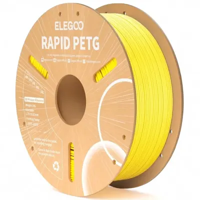 Filamento Elegoo Rapid PETG Amarelo Elegoo 1,75 mm 1 kg para Impressora 3D — filamento para impressora 3D