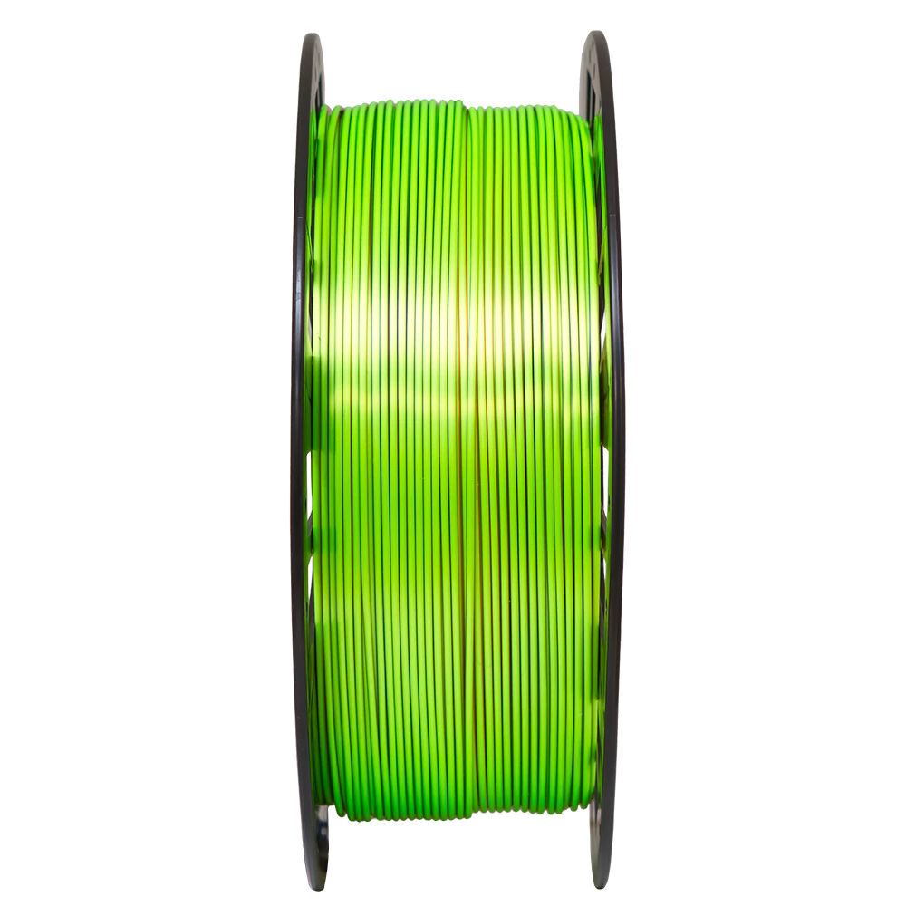 Filamento Voolt3D PLA Tri Color Azul / Laranja / Verde Neon V-Silk High Speed Premium 1kg para Impressora 3D 3