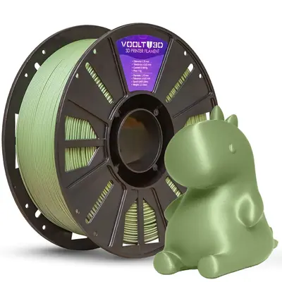 Filamento Voolt3D PLA Verde Oliva Velvet 1kg para Impressora 3D — filamento para impressora 3D