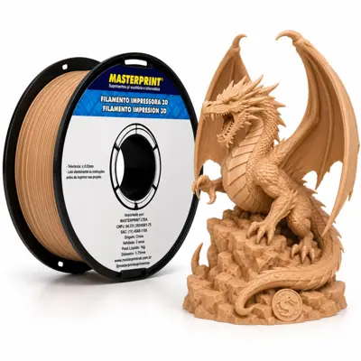 Filamento MasterPrint PLA Skin 1 kg para Impressora 3D 1